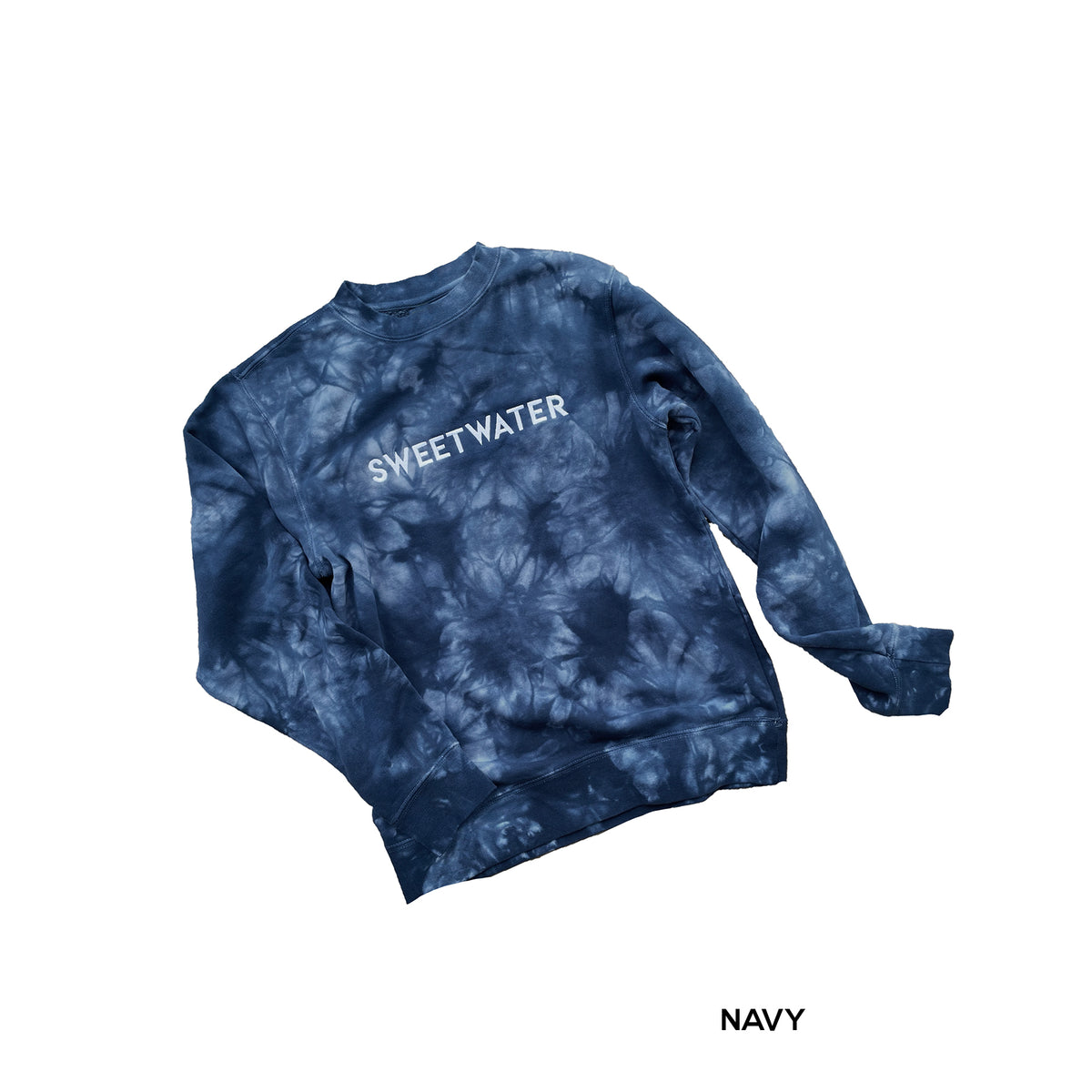 Dark blue tie online dye sweatshirt